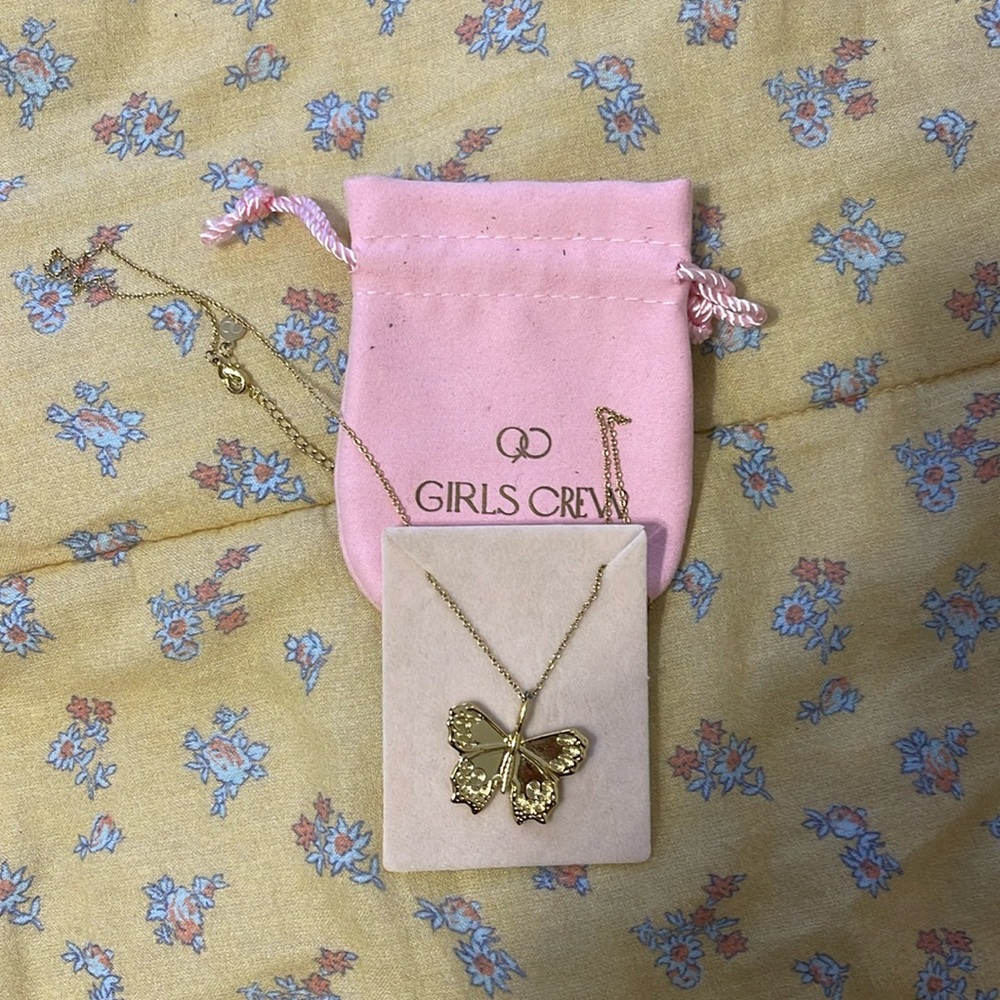 Girls Crew Butterfly Nelace